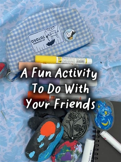 Get your Juice Paint markers and try this activity now! 🪨 (Available at HANDS, NBC Stationery and THINK~) #pilotpensg #fyp #hangout #aesthetic #singapore