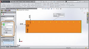 SOLIDWORKS 2015 - Equal Spacing Option for Linear Patterns with Reference Geometry
