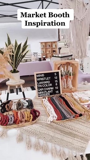 Market Booth Setup | Craft Fair Booth | Display Boards #marketsetup #craftmarketsetup #marketboothsetup #farmersmarketbooth #macrame #displayboard