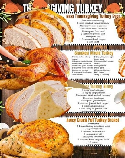 Best Turkey Recipes for Thanksgiving Best Thanksgiving Turkey 12 pound whole turkey, defrosted 2 sticks unsalted butter, softened 2 tablespoons garlic powder 1 tablespoon dried rosemary 1 tablespoon dried basil 2 teaspoons ground sage 1 teaspoon salt 1/2 teaspoon black pepper 2 cups water Smoked Whole Turkey 1 Whole Turkey, 10-30 pounds For the smoked turkey rub: 12 ounces unsalted butter, softened 1 tablespoon kosher salt 2 teaspoons garlic powder 2 teaspoons onion powder 2 teaspoons paprika 2 
