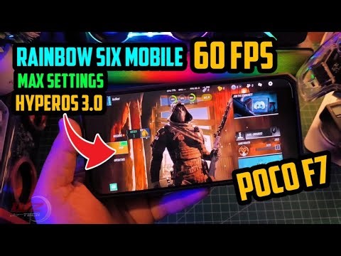 First!! 🔥 Global release also Rainbow Six Mobile Test Poco F7 Max Settings HyperOS 3.0