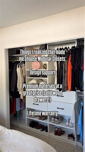 My clothes are living better than I am 🥲 #diy #customcloset #organization #fashion #renovation | Modular Closets