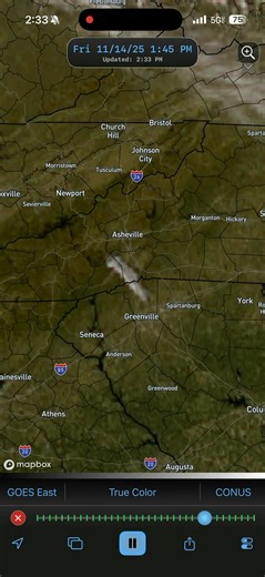 Impressive smoke plume from the controlled burn in Transylvania County. #ncwx #scwx | Brad Panovich Meteorologist