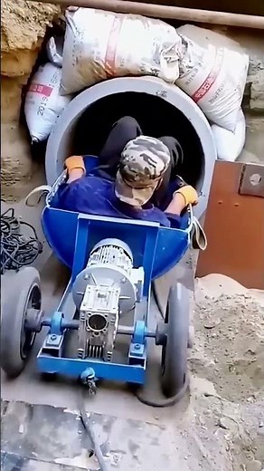 Vehicle Transporting Concrete Pipes Underground – Tunnel Logistics