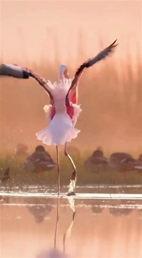 Flamingo Loses Balance — Instantly Acts Like Nothing Happened