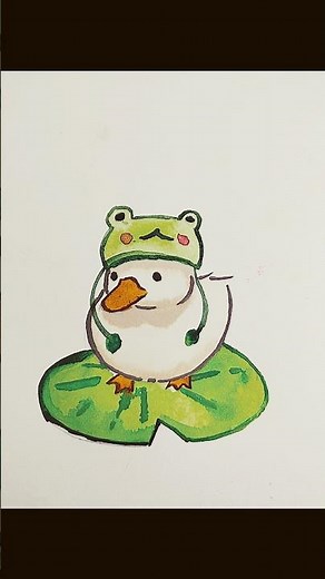 how to draw cute dack #dack #drawing #tutorial #shorts #viral #trending #subscribe