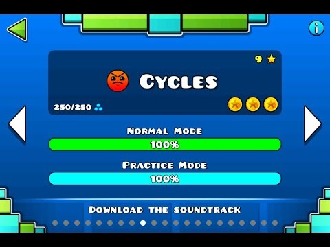 Geometry Dash: Cycles 100% Complete