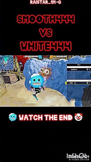 White444 Vs Smooth444 🤡 1vs1 clutch🥶 impossible😈‪@RaiStar‬ #viral #trending #shorts