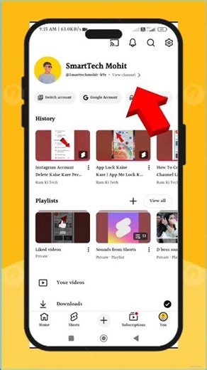 💥How To Copy Youtube Channel Link | Youtube Channel Ka Link Kaise Copy Kare #sorts​ #viral​ #tech​🥵