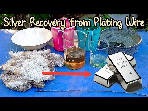 FULL Process: Extracting Pure Silver from Plating Wire | Silver Recovery