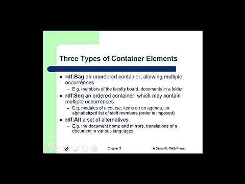 Lecture 11 - RDF in XML, and RDFS