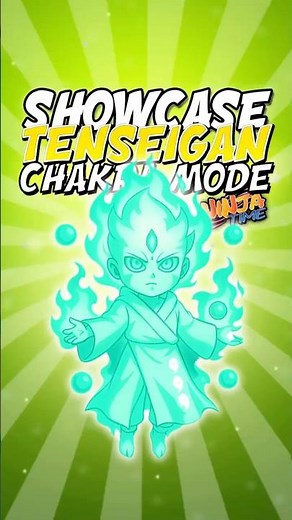 EVEIL TENSEIGAN CHAKRA MODE en 30s sur NINJA TIME ! #shorts