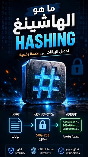 What is Hashing? The secret that protects your passwords 🔒 #Hashing #Programming #CyberSecurity #...