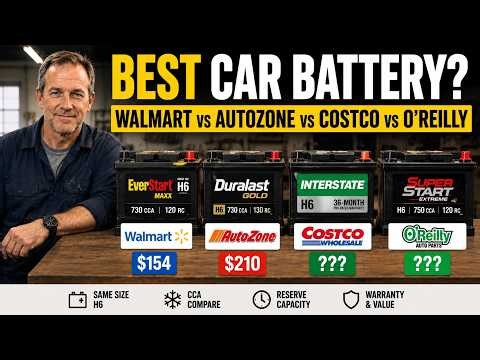 Best Car Battery? Walmart vs AutoZone vs Costco vs O’Reilly Compared