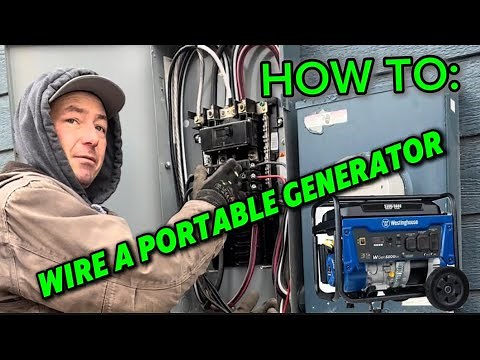 How to | hook up a portable generator to your house.