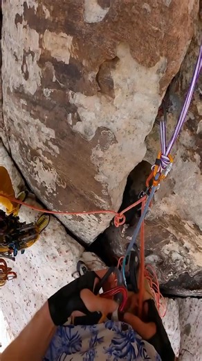 That grigri is gone forever ☠️ Whats the worst thing you've ever dropped while on a route? 📷️ @brox_rocks @pete.jaworski | Climbing Magazine