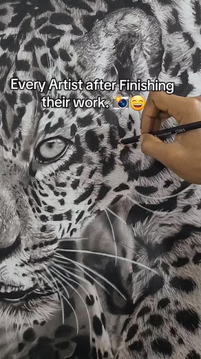 Who can relate 😄❤️✨️ Charcoal pencil drawing on paper. Title: The Predator. "The Predator" The Predator sees only one thing — the target. Every step is calculated, every move deliberate. There’s no room for doubt, no space for hesitation. In the hunt for your dreams, you must become the predator: focused, relentless, and unstoppable until the goal is yours. Original drawing and print now available for sale. Link on Bio. #wildlifephoto #wild #explore #reels #peekaboo | Joesmith Art