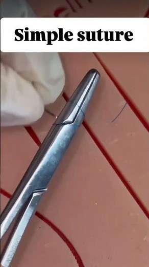 how to take simple suture #surgeon