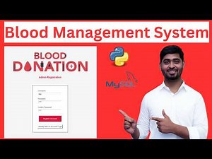 Blood Donation System Using Tkinter and MySQL | Final Year Python Project