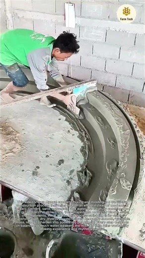 Satisfying Manual Concrete Mixing & Molding: Traditional Manufacturing