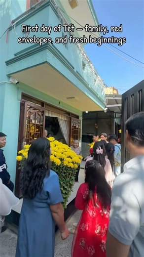 First day of Tết — family, red envelopes, and fresh beginnings.