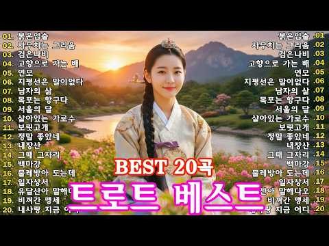 차 안에서 듣는 트로트 | 드라이브 음악💖하루 종일 듣기 좋은 노래 모음🎶흘러간 옛노래 뽕짝 메들리 가사 포함,추억의 트로트 명곡 모음💿 잊을 수 없는 그 시절의 감성