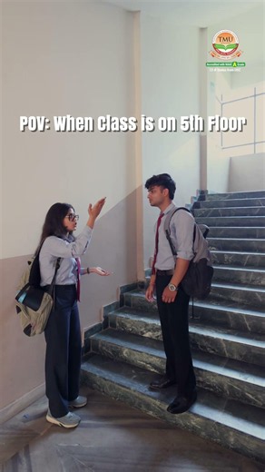 POV: You took the stairs instead of the lift just to explore the campus!