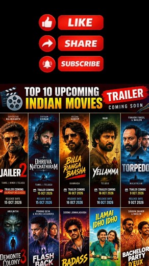 Top 10 Upcoming Trailers Coming Soon | 2026-27 Bollywood, South & Pan India Movies