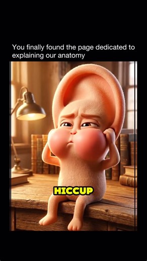 Explaining Our Anatomy on Instagram: "Hiccups are sudden spasms of the diaphragm, the muscle that helps you breathe. Each spasm snaps the vocal cords shut and creates pressure changes inside your chest and throat. That pressure travels through shared nerve pathways, especially the vagus and phrenic nerves, which also connect to structures involved in hearing and balance. Your ears regulate pressure through the Eustachian tubes, which link the middle ear to the back of the throat. When hiccups di