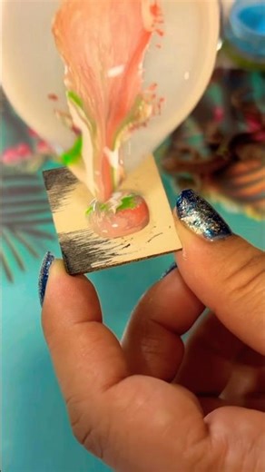 Easy pour painting Tutorial #fluidart #easyart #pourpainting