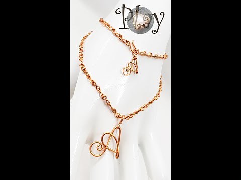 Play with wire | Letter A | Pendant | Bracelets | Letters @LanAnhHandmade 653 #Shorts