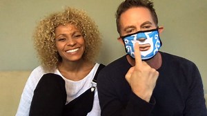 That's a truly unique mask. Catch up on Friday Night In With The Morgans at amc.com or on the AMC App. | AMC