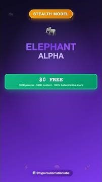 A Mystery Lab Just Dropped a FREE 100B Model — Elephant Alpha