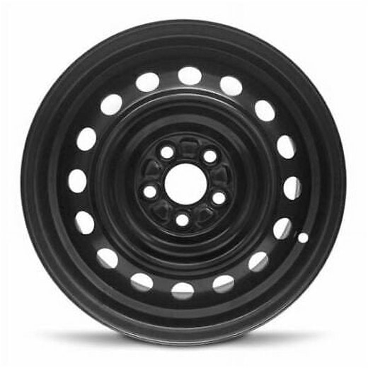 Wheel Rim for 2003-2008 Toyota Corolla 15 in Black Steel Rim Direct Fit