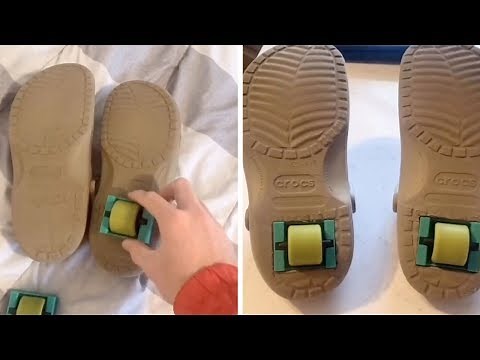 Student Turns Crocs Into Heelys