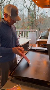 Comment below: Blueberry or Plain. We cooked a huge breakfast for the whole family! It’s always great cooking with my dad and brother. #griddle #blackstone #pancakes #breakfast #bacon | Grill This Smoke That