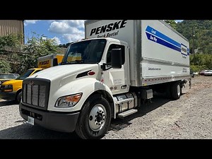 2025 Peterbilt 536 26ft Penske Truck w/ Lift Gate RARE MODEL Paccar Powered