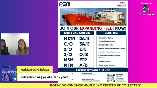 Welcome to Trans-Global Maritime Agency, Inc.! We are a POEA-licensed maritime agency dedicated to empowering Filipino seafarers with exceptional global shipping careers. Follow our page for the latest job postings and maritime news. Your next voyage starts here! Apply through our Website: https://trans-global.com.ph/apply-online/ Forms: https://forms.gle/qRJJtxV7AssDPyKe6 https://forms.gle/7F9qvLpPi9i4QeiN7 https://forms.gle/oMJTozg4PYjnKbc46 POEA-100-SB-111620-R-MLC "NO FEES TO BE COLLECTED" �