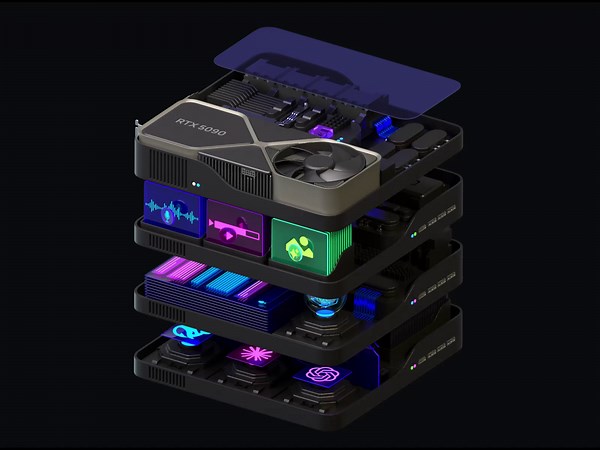 Graphics Card, GPU 3D Illustration