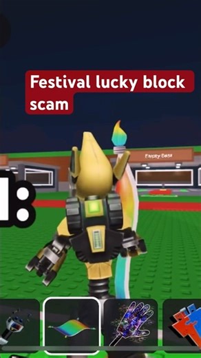 Lucky block a scam, never open