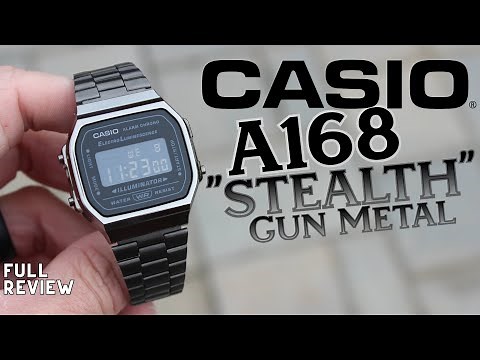 CASIO A168 "Stealth" Gun Metal (High End Budget Watch?) | Full Review