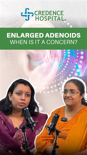 35K views · 161 reactions | When is an adenoid gland considered enlarged? 'Dr. Linu Mary John explains what ' enlarged adenoids' mean, when it becomes a concern, and why early understanding matters,especially in children. . . Credence , Credence hospital , Credence hospital in trivandrum , ivf hospital | Credence Hospital | Facebook