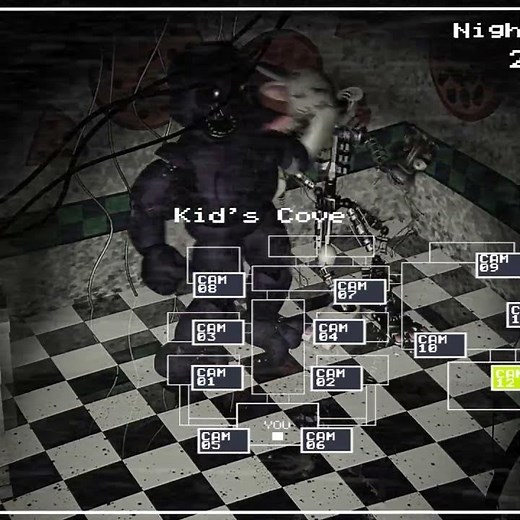 Purple Guy Vs Toy Animatronics FNaF 2 in Real Time Animated