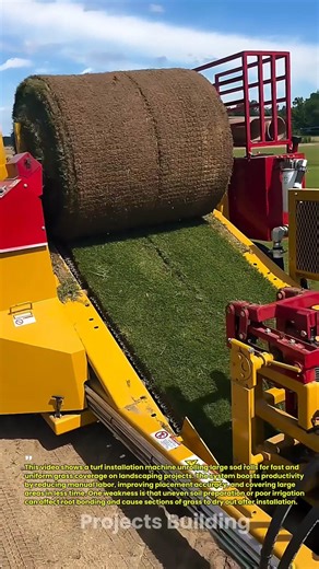 Satisfying Sod Installation Machine in Action
