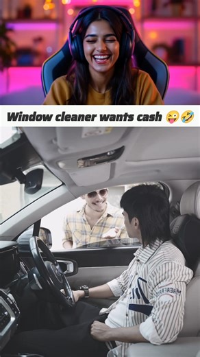 435K views · 8.3K reactions | Window cleaner chahta hai cash!  Bhai ne kaam kam, demand zyada kar di!   Batao… aap paisa dete ya video bana kar viral karte?  #WindowCleaner #FunnyVideo #ComedyVideo #LOLVideo #FBReels #DailyLifeComedy #TrendingNow #ViralOnFacebook #RelatableVideo #UnexpectedLOL #DesiHumor #DailyFunny #CleanOrComedy #FBLOL | EshaReaction | Facebook