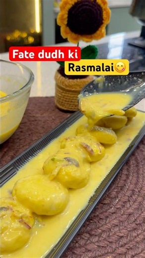 Doodh Fat Gaya… To Bana Di Rasmalai 😍❤️ #rasmalai #dessert #recipeoftheday #latestrecipe #foodie