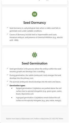 Seed Structure, Dormancy, and Germination