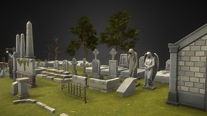Stylized Graveyard - Buy Royalty Free 3D model by MonarisScarlet