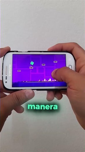 GEOMETRY DASH on an OLD CELL PHONE! (Part 3) 😱 #cellphone #portableconsole #controller #android #...