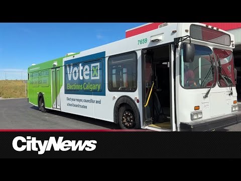 Vote bus making stops around Calgary for municipal election advanced voting